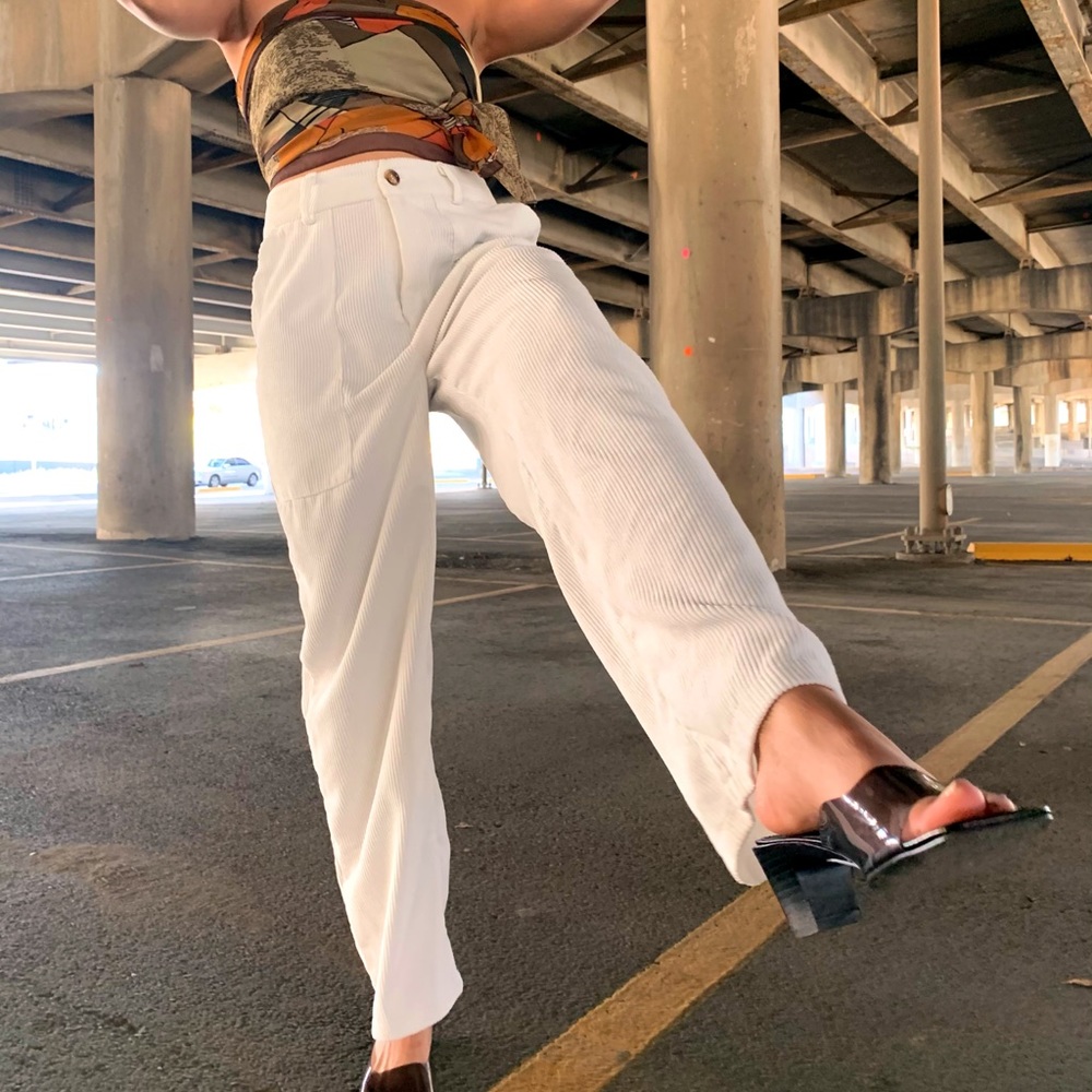 White Corduroy Pants